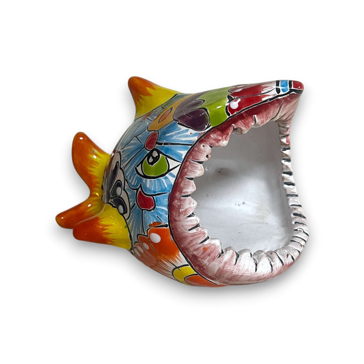 Colorful Talavera Shark Soap Dish | Handmade Ceramic Holder