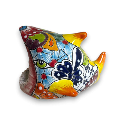 Colorful Talavera Shark Soap Dish | Handmade Ceramic Holder
