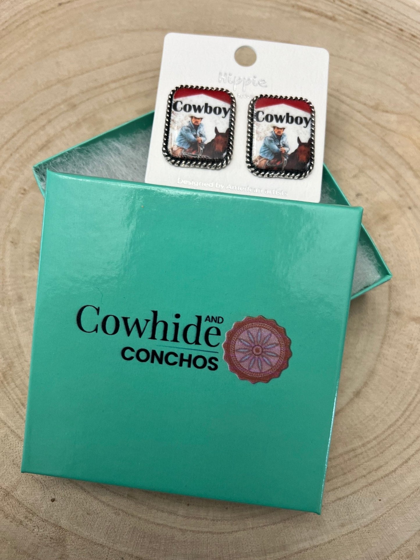 Western Cowboy Cigarette Fashion Earrings — Petite 1" Western Statement