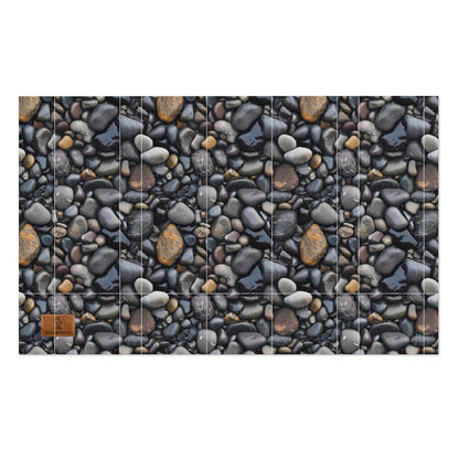 Dark River Stone Beach Towel