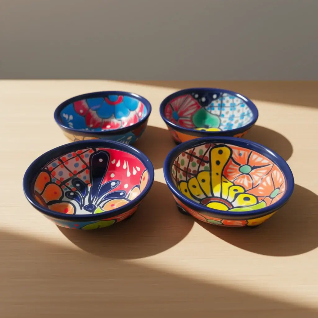 Talavera Ceramic Salsa Bowl | Handmade Mexican Dish