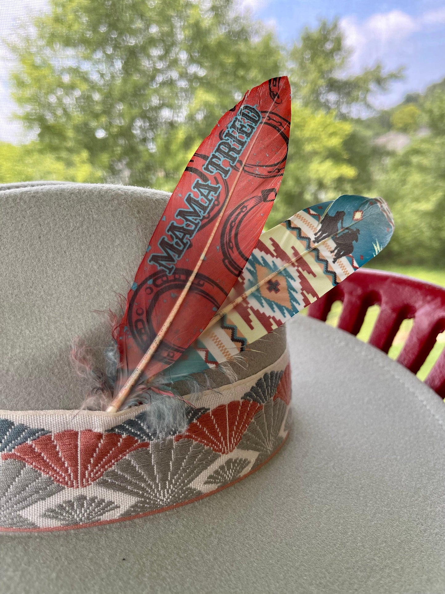 King of the Rodeo Western Hat Feather
