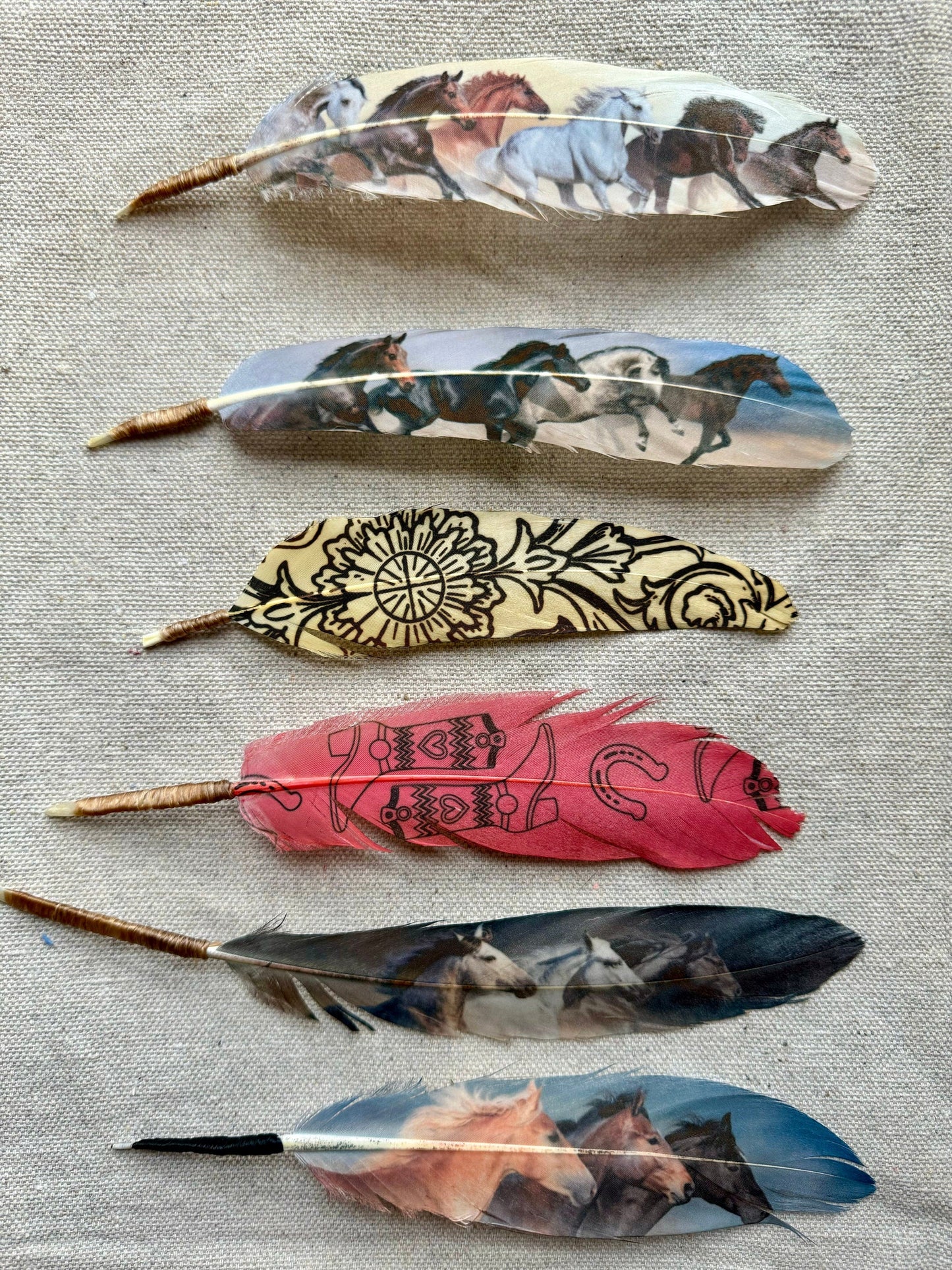 Western Scroll Hat feather