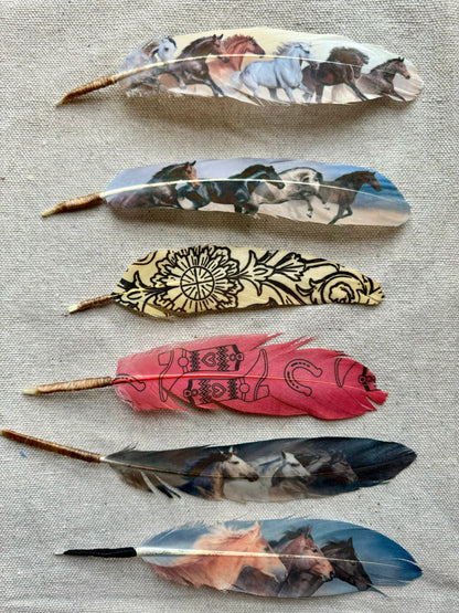 Western Scroll Hat feather