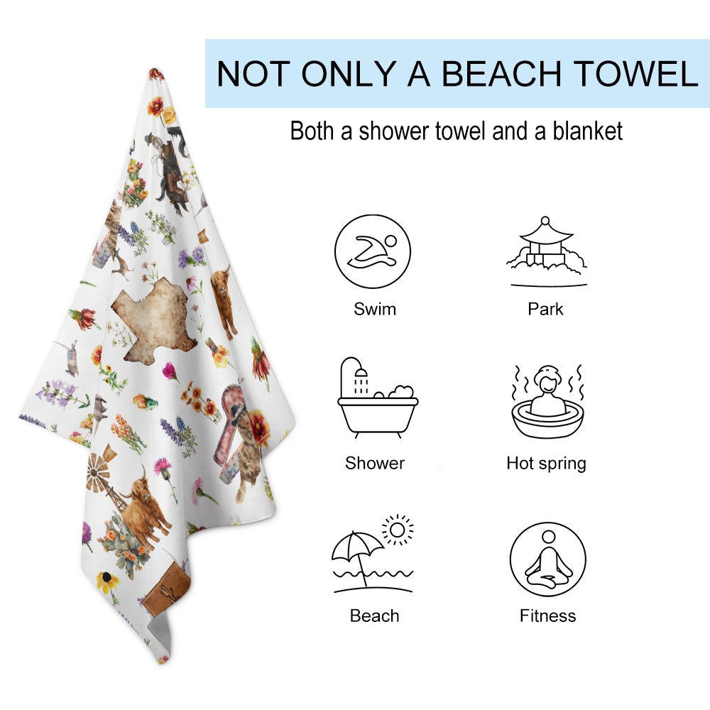Springtime In Texas Beach Towel