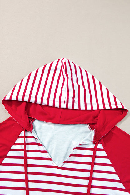 Americana Stars & Stripes Drawstring Hooded T-Shirt