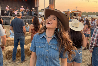 LUCKY & BLESSED Light Wash Denim Rhinestone Striped Western Mini Dress — Stretch Denim with Shimmering Pinstripes