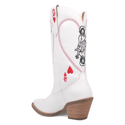 Dingo Queen A Hearts - Women's Leather Cowgirl Boots