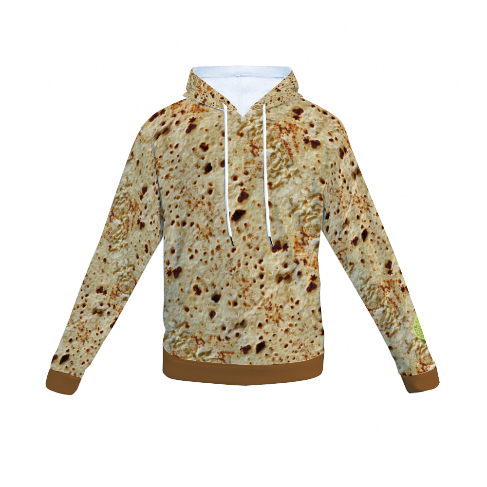 Tortilla Print with Lime Unisex Hoodie