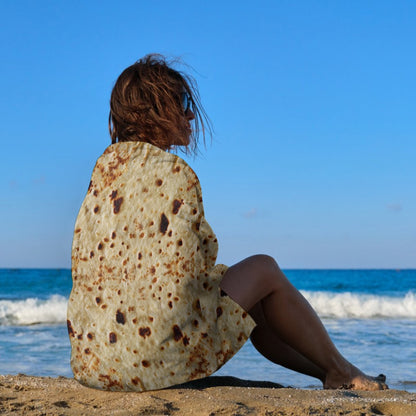 Tortilla & Lime Print Beach Towel