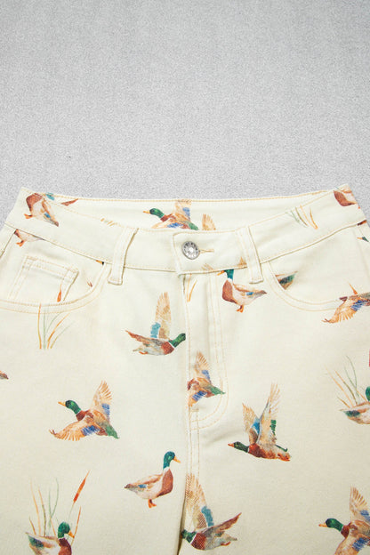 Western Mallard Cuffed Hem Shift Jeans