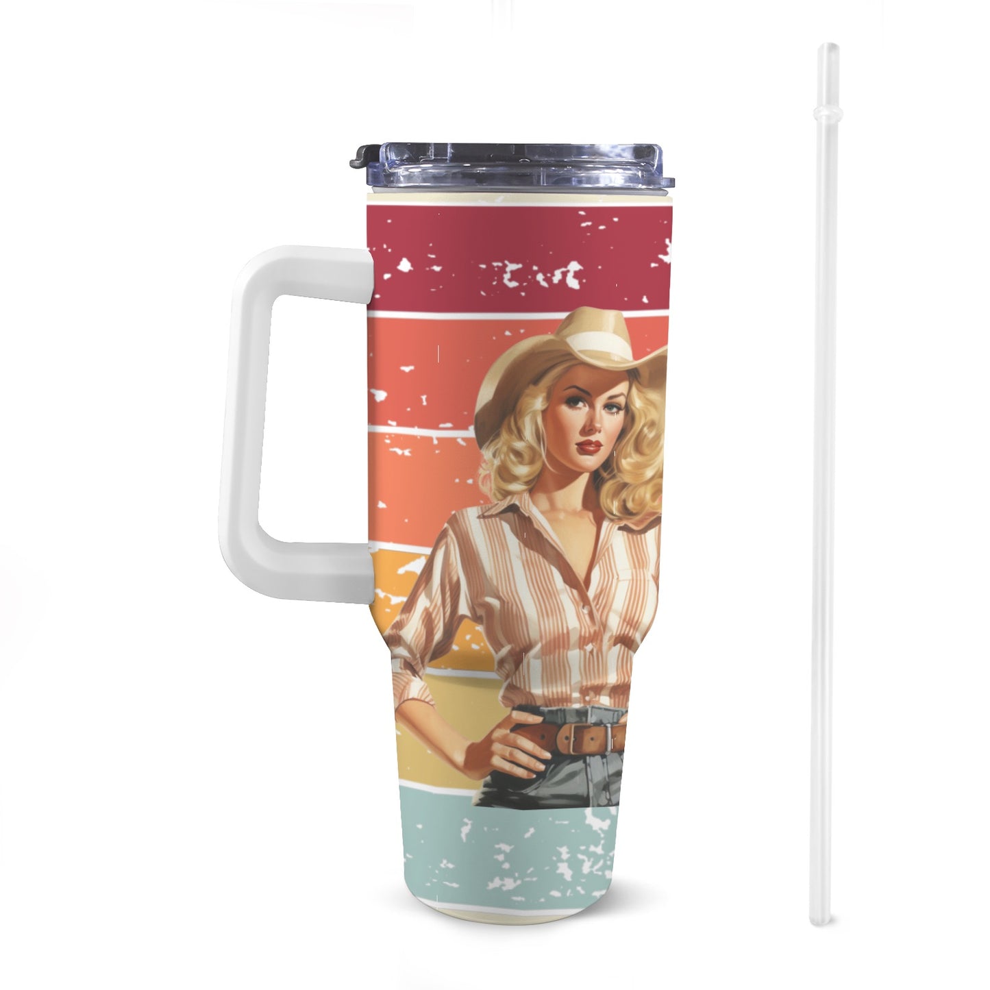 Pecos Cowgirl 40 oz Tumbler