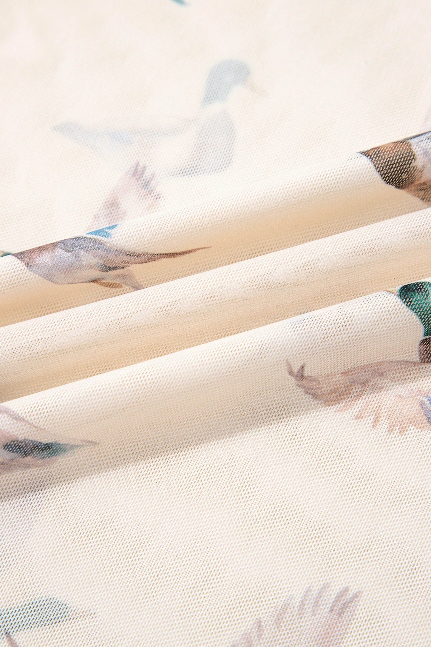 Sheer Mallard Mesh Short Sleeve Top