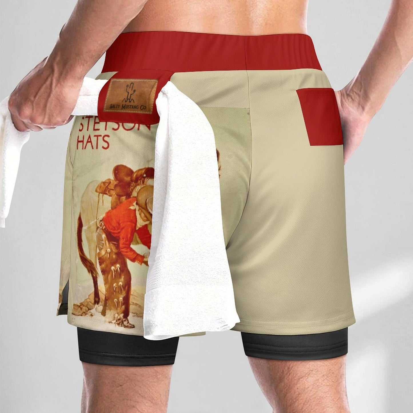 Throwin’ Shoes Vintage Poster Sports Beach Shorts