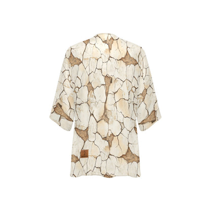 Dry ground Kimono Chiffon Cover Up