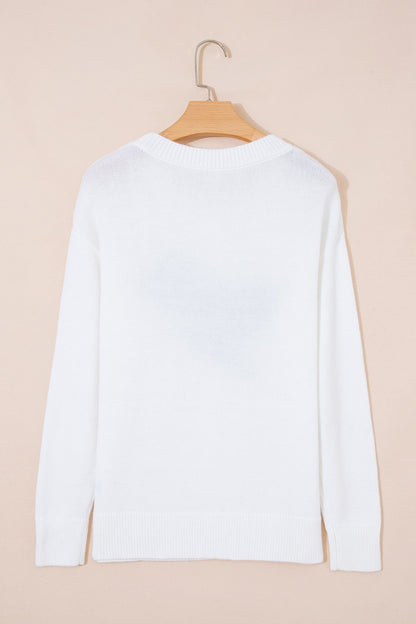 Mallard Drop Shoulder Long Sleeve Pullover Sweater