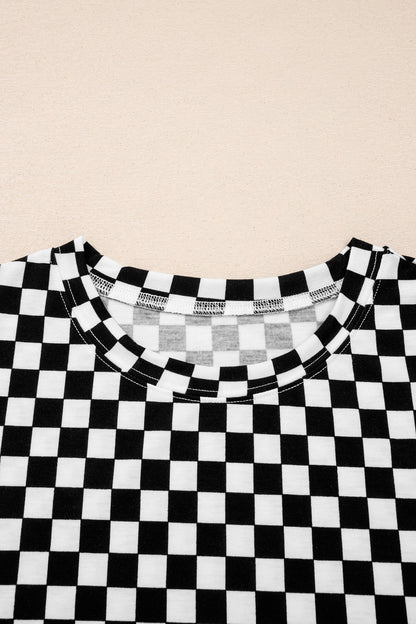 Checker Short Sleeve Tee & Pants Set