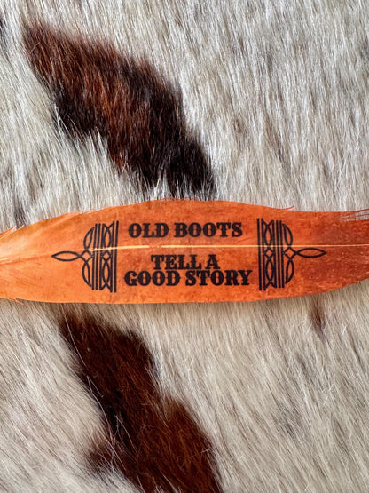 Old Boots Western Hat Feather
