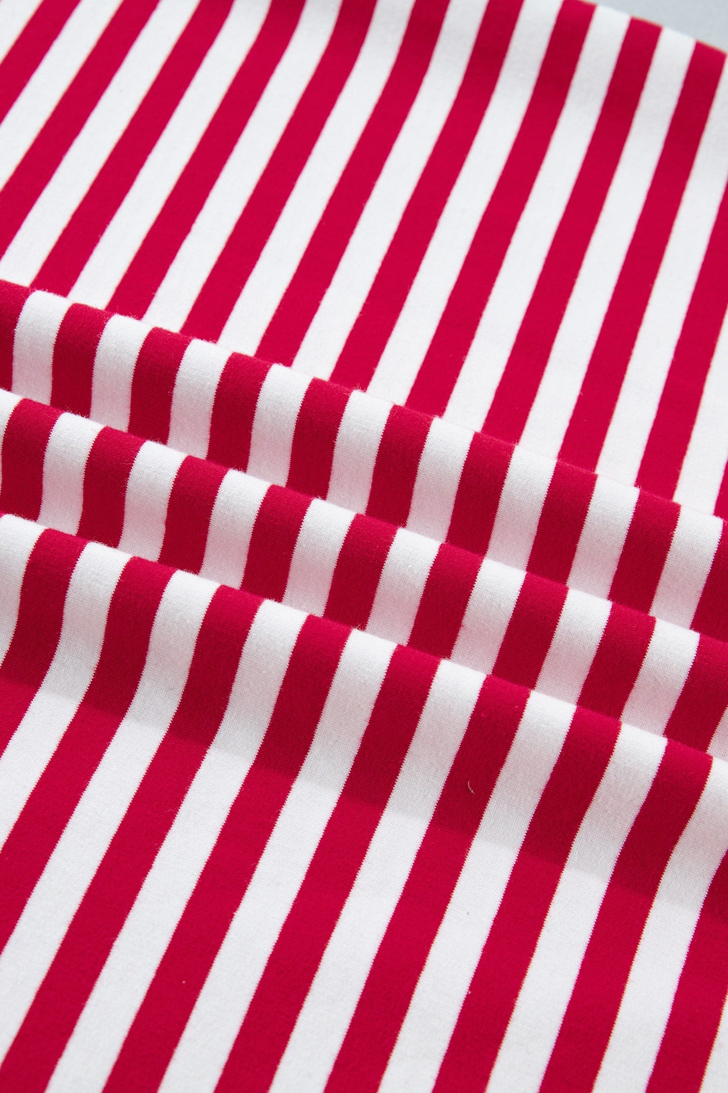 Stripe Colorblock V-Neck Tee & Drawstring Short Set