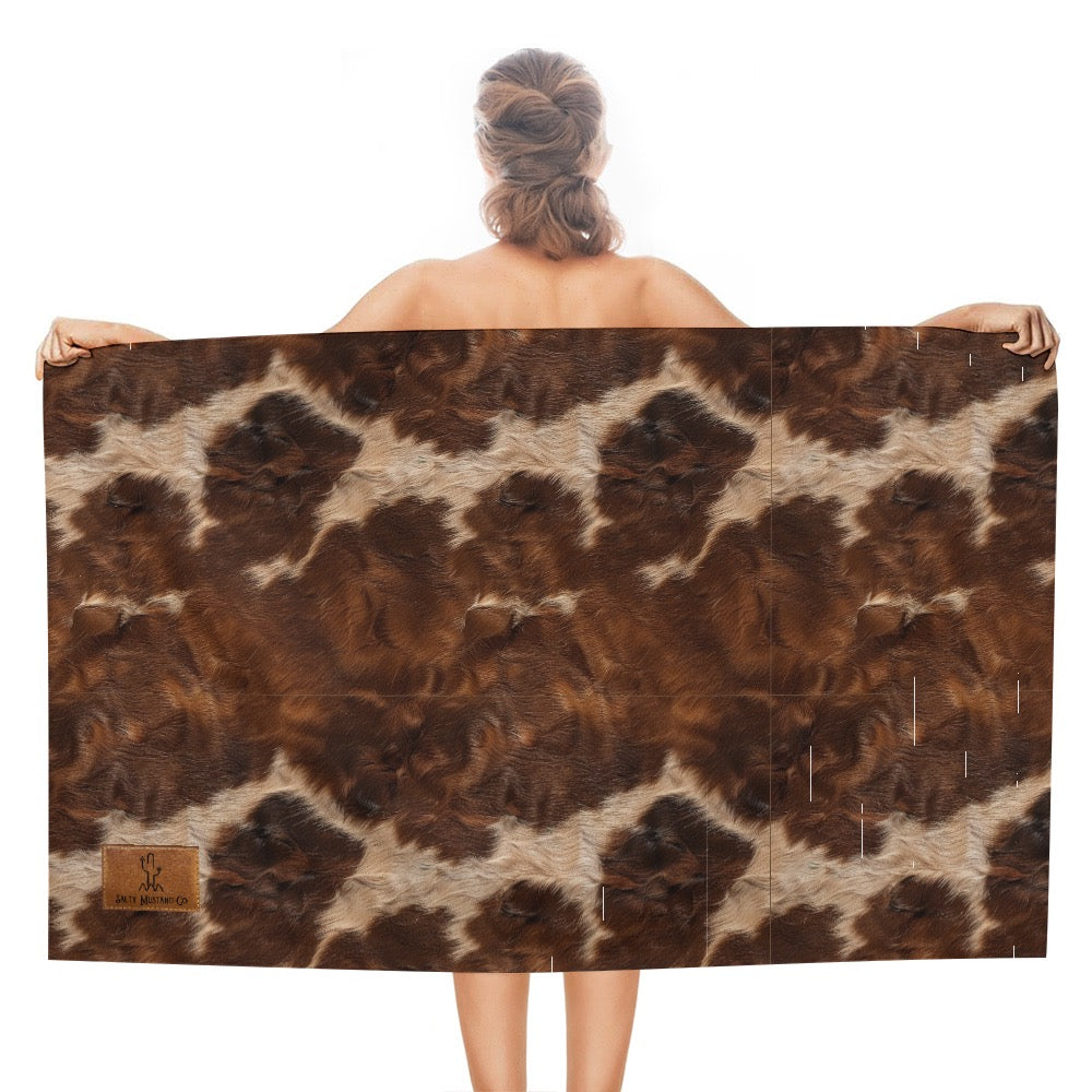 Cowhide Beach Towel