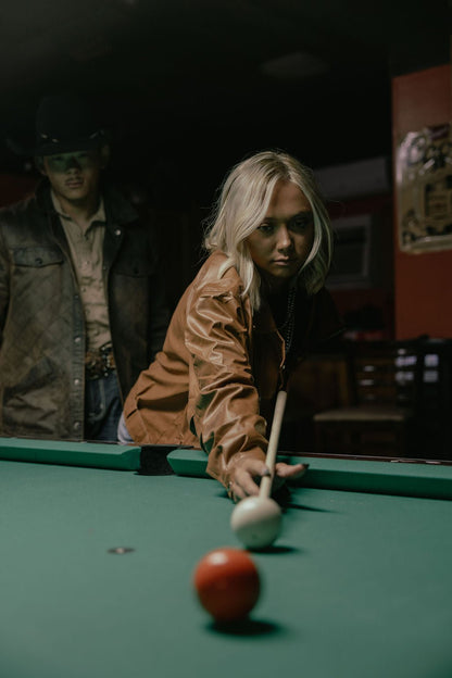 With Love, Molly "Ollie" Oversized Vegan Leather Western Moto Jacket — Matte Finish Relaxed Fit with Side Zipper Pockets (medium and large remain)