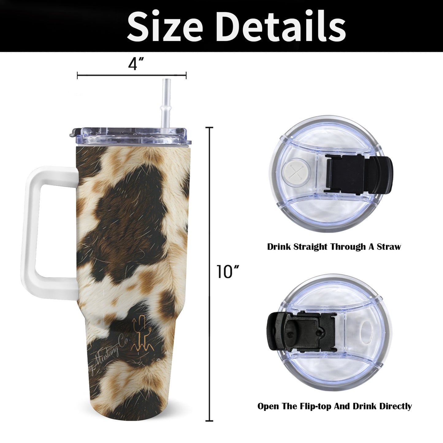 Spotted Heifer 40oz Tumbler