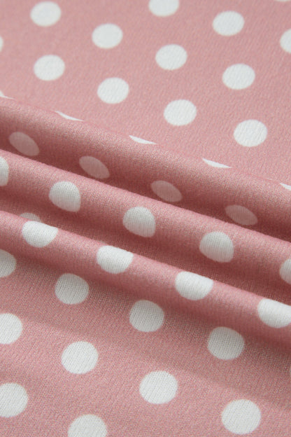 Polka Dot Relaxed Top & Drawning Shorts Set
