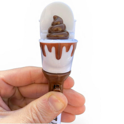 🚽 Toilet Poop Pen – Pop-Up Poo Emoji Gag Gift