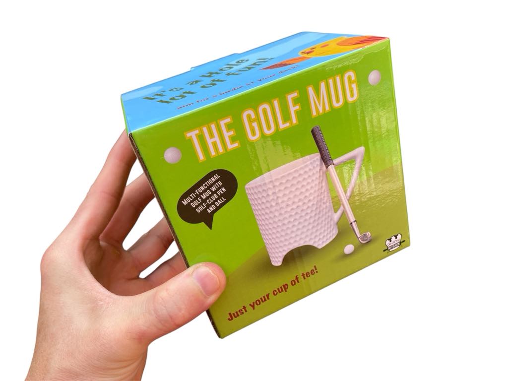 Golf Putting Mug Set ⛳ Funny Gift w/ Mini Ball, Club Pen – Perfect for Golfers!