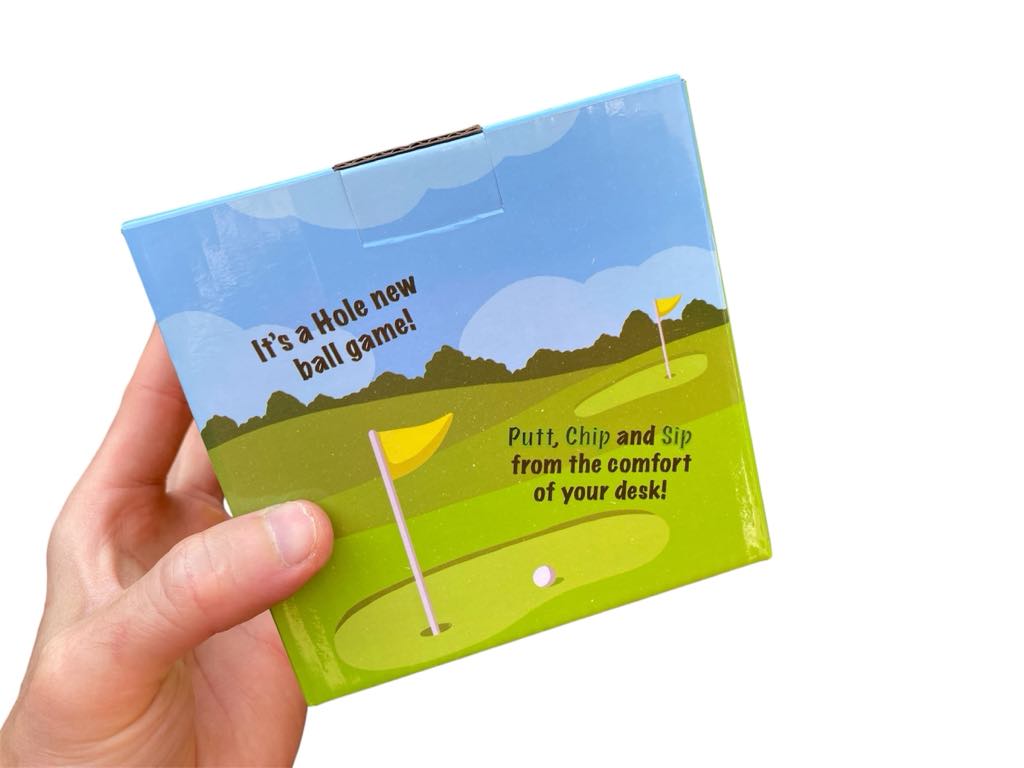 Golf Putting Mug Set ⛳ Funny Gift w/ Mini Ball, Club Pen – Perfect for Golfers!