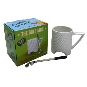 Golf Putting Mug Set ⛳ Funny Gift w/ Mini Ball, Club Pen – Perfect for Golfers!