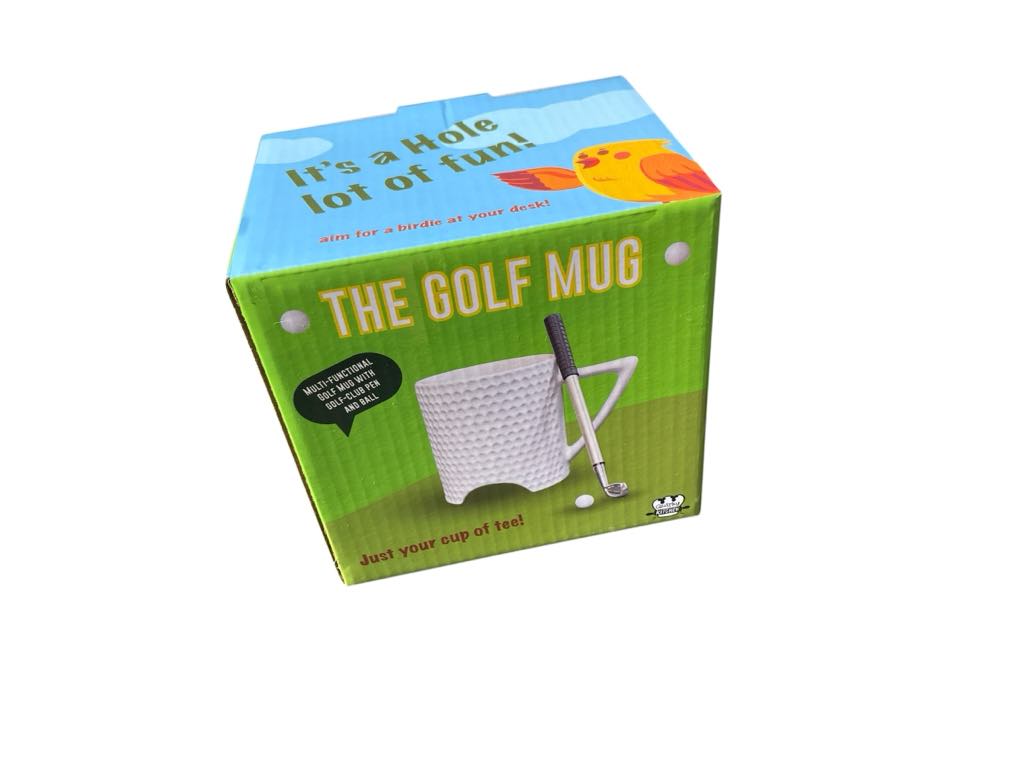Golf Putting Mug Set ⛳ Funny Gift w/ Mini Ball, Club Pen – Perfect for Golfers!