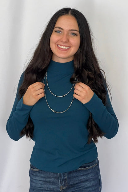 Graduated Sterling Pearl Necklace — 22 inch (4-5-6-8mm)