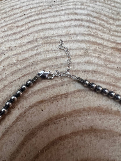 Graduated Sterling Pearl Necklace — 18 inch (4-5-6-8mm)