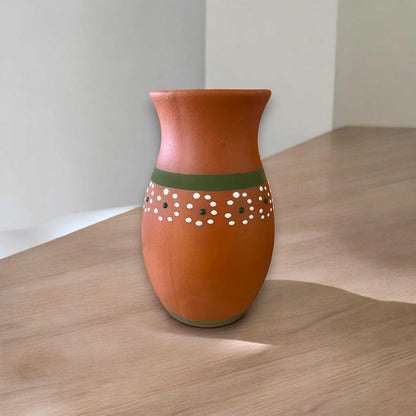Hand-Painted Barro Talavera Vase | Vibrant Mexican Flower Pot