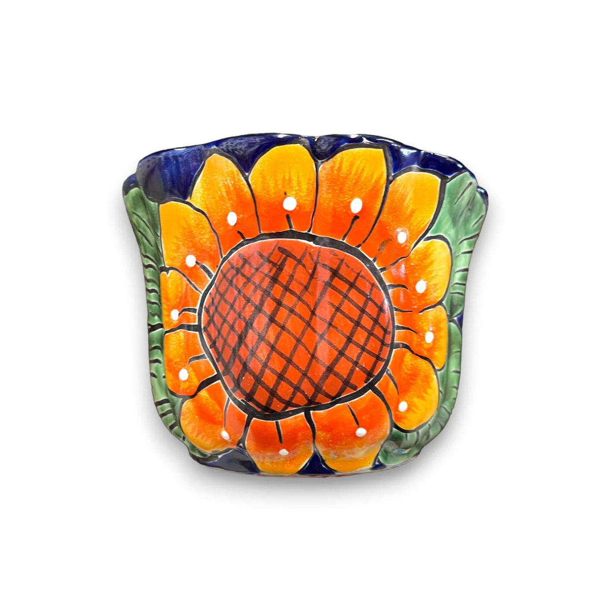 Vibrant Talavera Planter | Mexican Calla Lily Ceramic Pottery