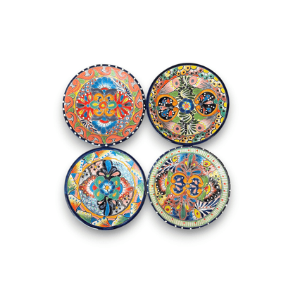 Colorful Talavera Dinnerware Set | 12-Piece Plate Set