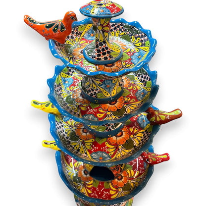 Grand Talavera Garden Fountain | Handmade Mexican Art
