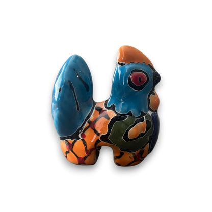 Small Talavera Chicken Pot Hanger | Handmade Mexican Garden Decor