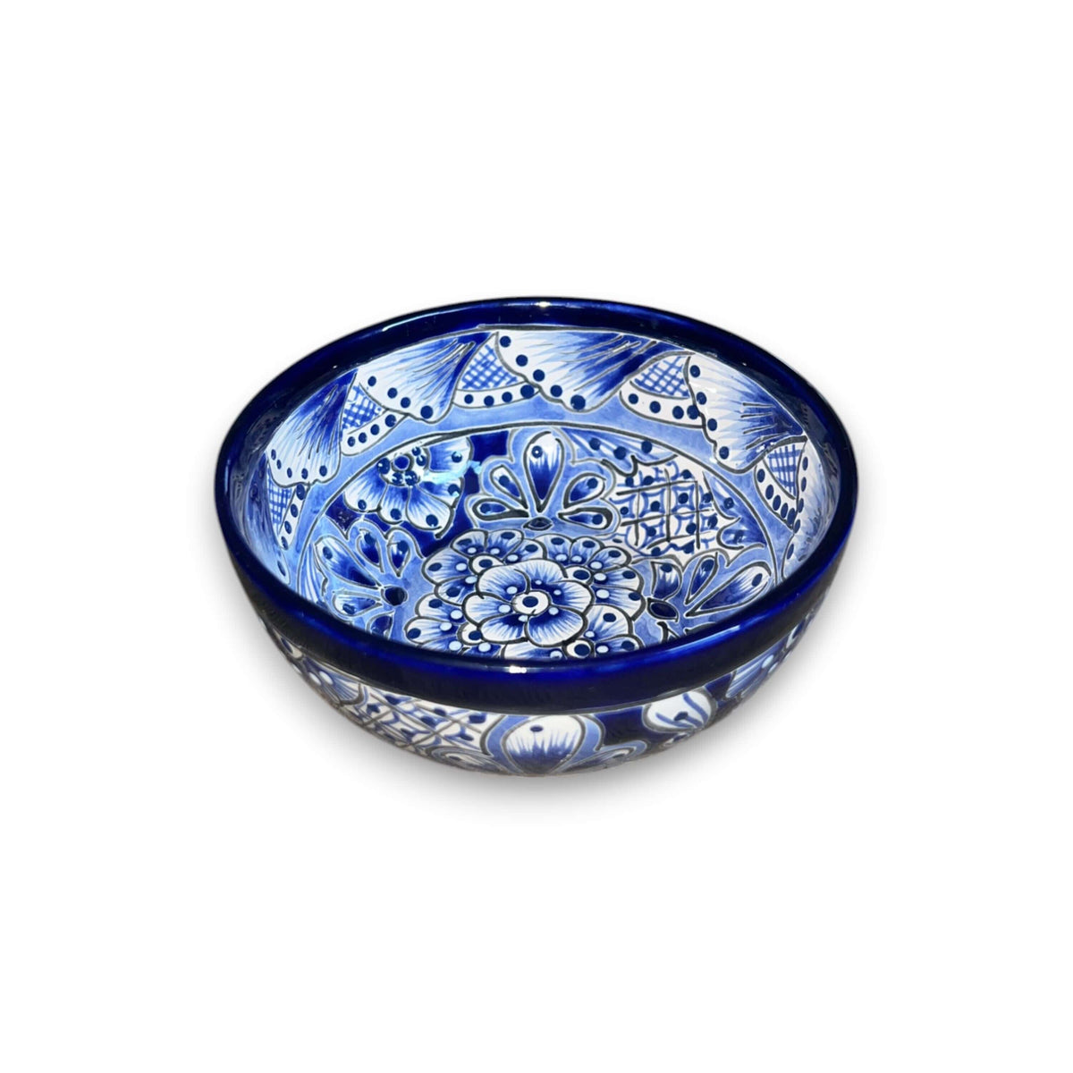30-Piece Talavera Dinnerware Set | Blue & White Tableware for 6