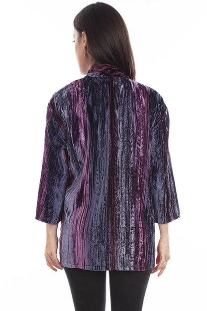 Honey Creek Velvet (Plum) - Women's Cardigan (Closeout)