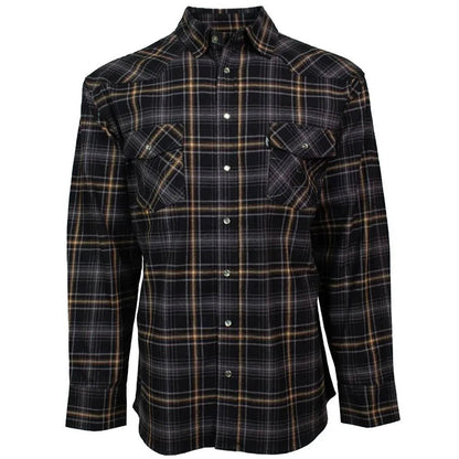 HOOey Flannel (Black/Cream) - Men's Work Shirt (Closeout)