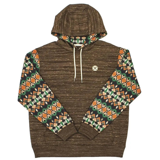 HOOey "Summit" (Brown/Aztec) - Mens Hoodie Sweatshirt