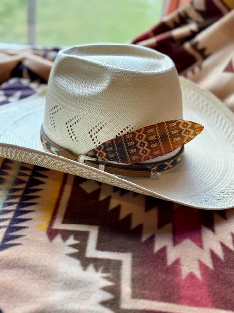 Faded Southwestern Western Hat Feather