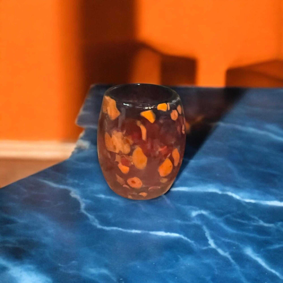 Mexican Artisan Shot Glass | Handmade Lava Design Ceramic