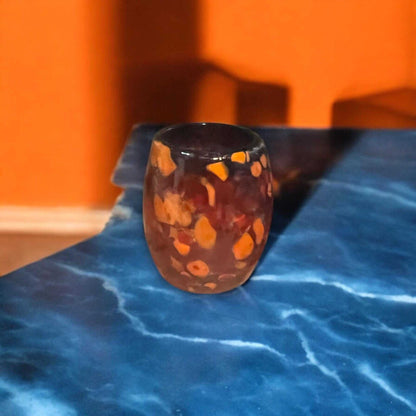 Mexican Artisan Shot Glass | Handmade Lava Design Ceramic