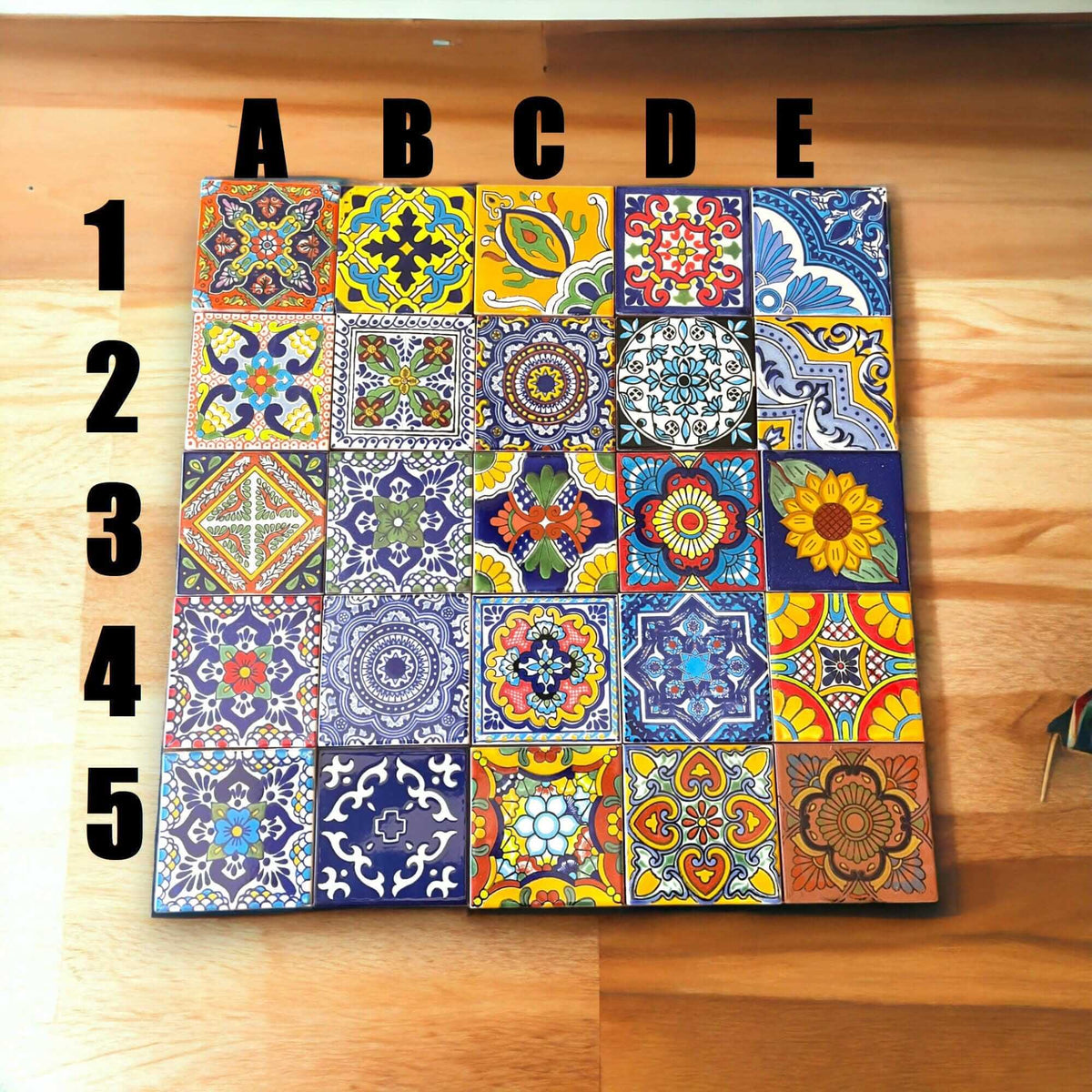 Mexican Talavera Ceramic Tiles | Box of 90 Wholesale