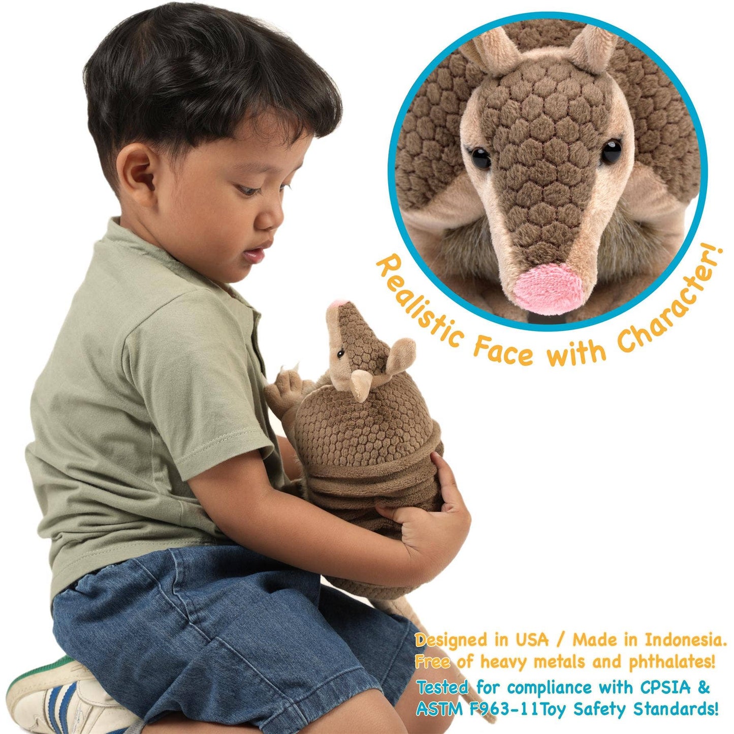 Mike the Texas Armadillo 10" Premium Plush — Western Critter (Quadruplet Story)