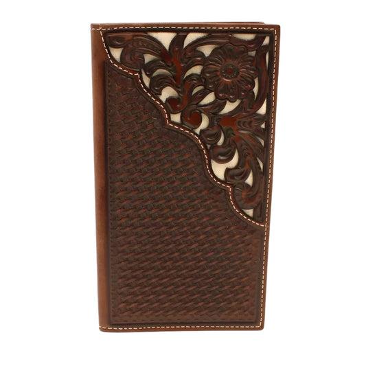 Nocona Basketweave with Ivory Inlay - Men's Rodeo Wallet