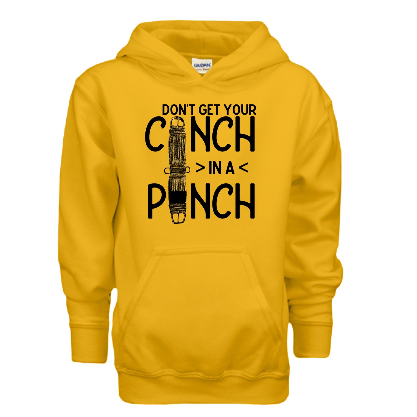 Don't Get Your Cinch In a Pinch Youth Hoodie